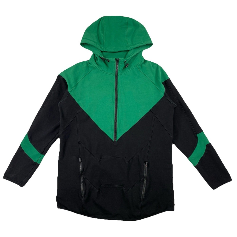 SUPERX Green Lantern Hoodie Men's XXL Green Black Full Zip Training Gym